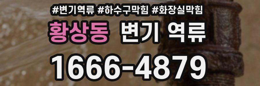 황상동 변기 역류