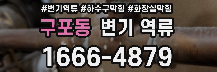 구포동 변기 역류