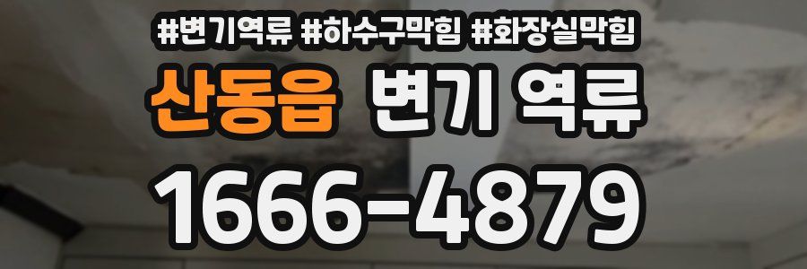 산동읍 변기 역류