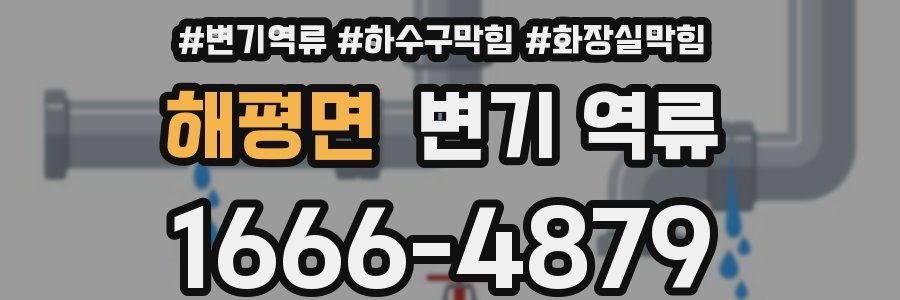 해평면 변기 역류