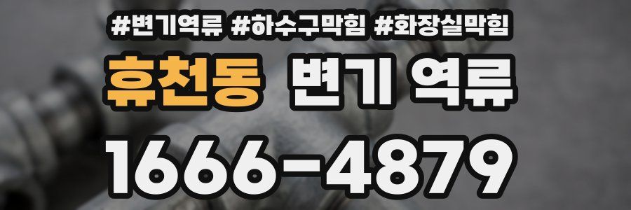 휴천동 변기 역류