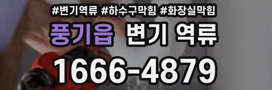 풍기읍 변기 역류