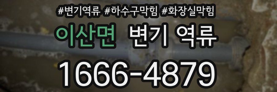 이산면 변기 역류