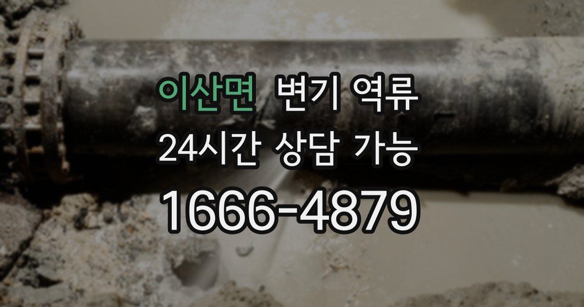 이산면 변기 역류