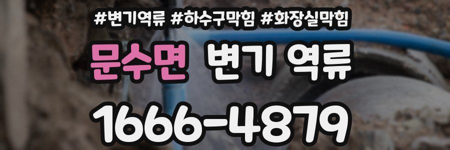 문수면 변기 역류