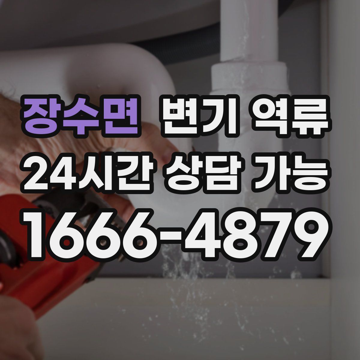 장수면 변기 역류