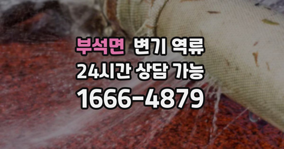 부석면 변기 역류