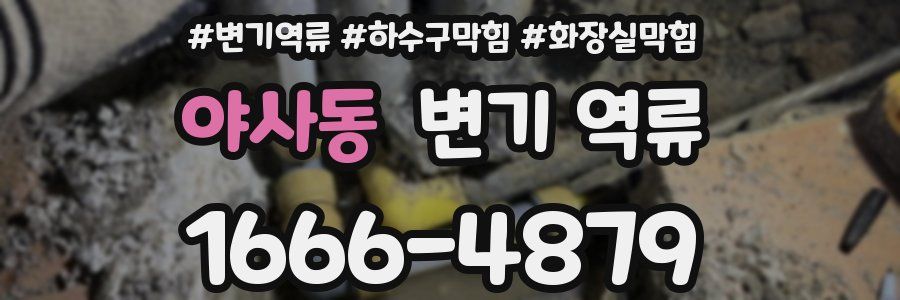 야사동 변기 역류