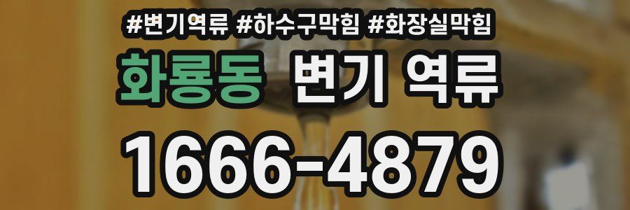 화룡동 변기 역류