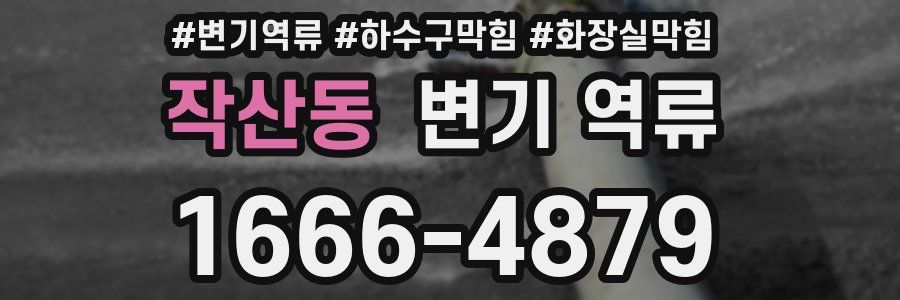 작산동 변기 역류