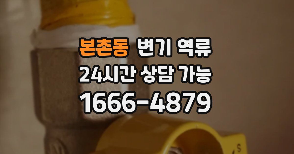 본촌동 변기 역류