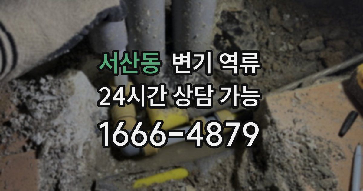 서산동 변기 역류