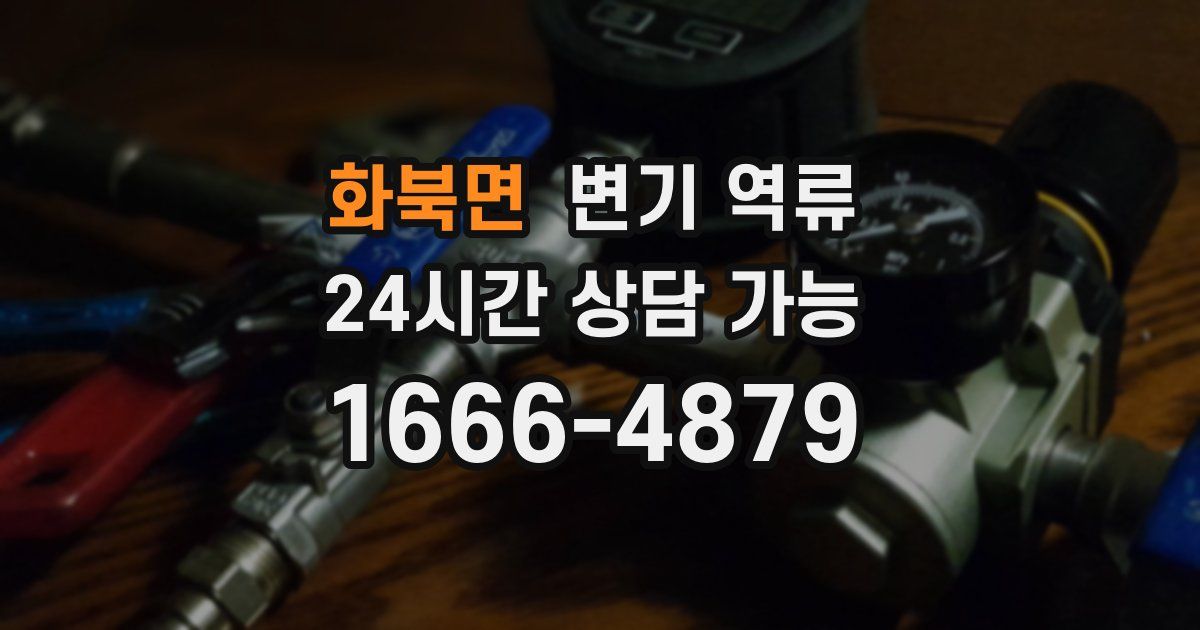 화북면 변기 역류