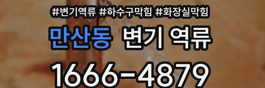 만산동 변기 역류