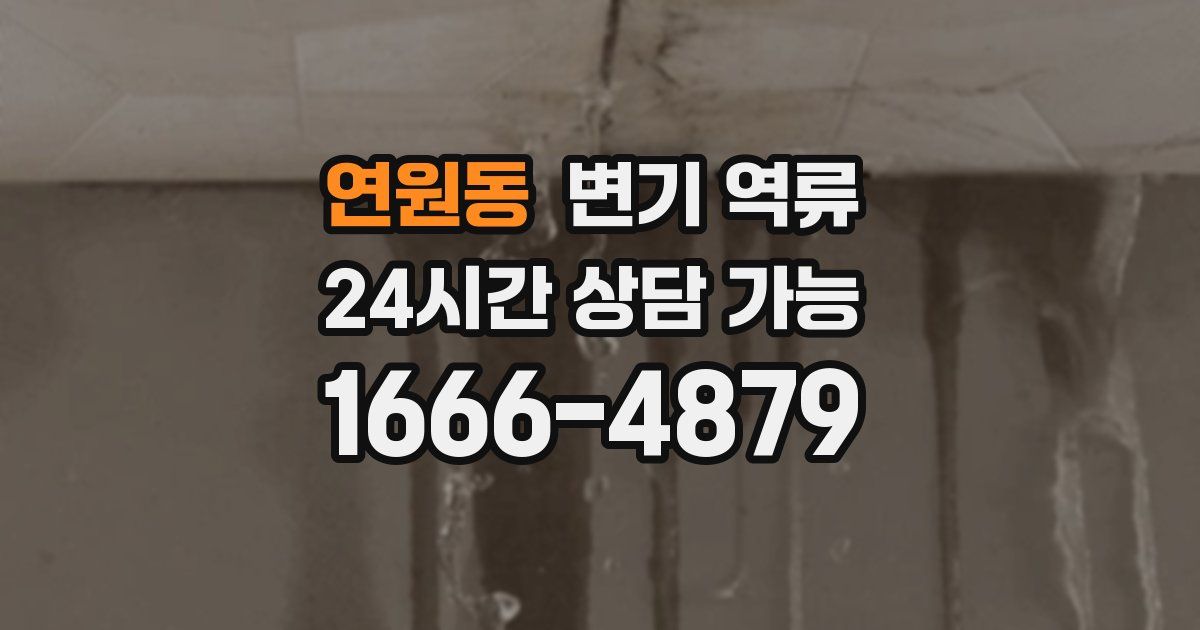 연원동 변기 역류