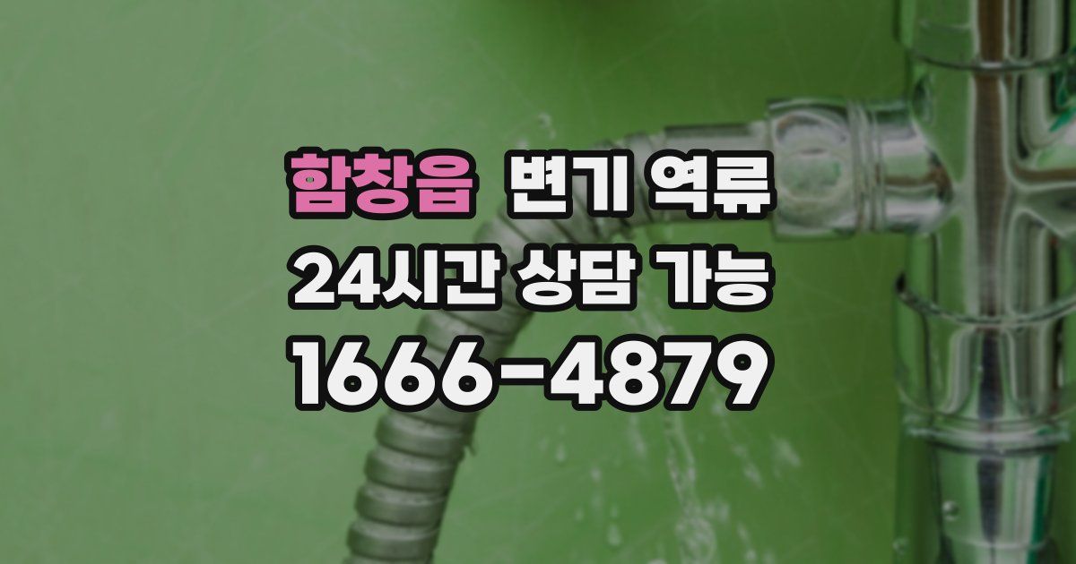 함창읍 변기 역류