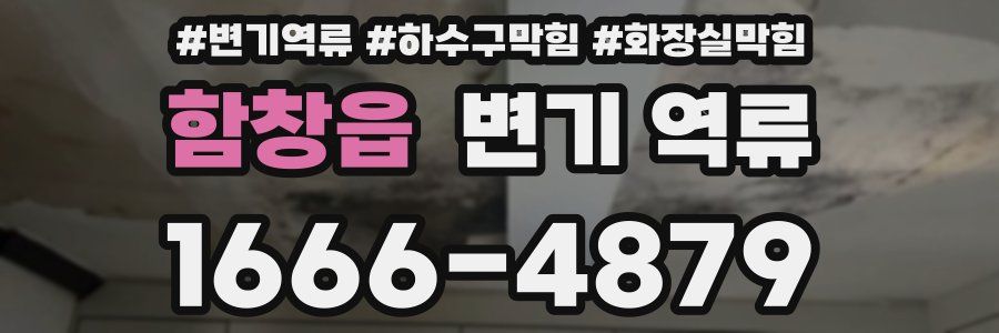 함창읍 변기 역류