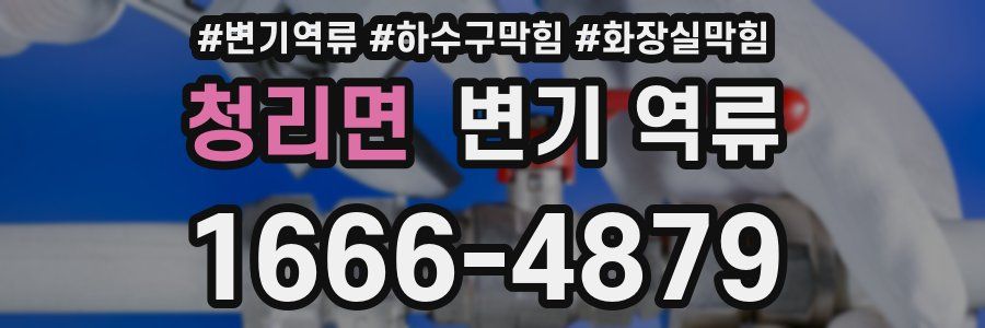 청리면 변기 역류