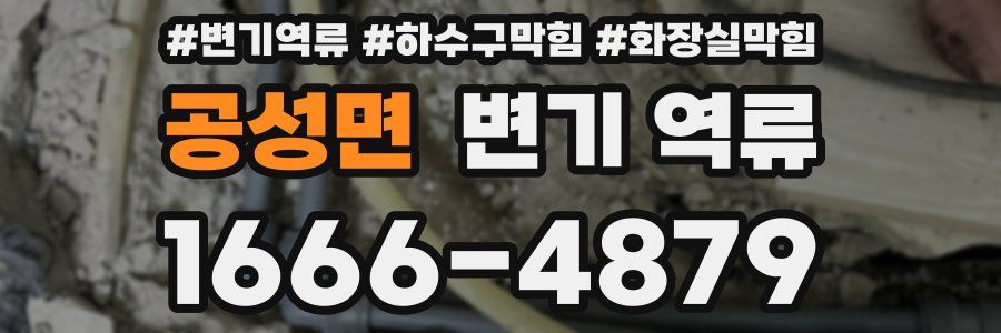 공성면 변기 역류