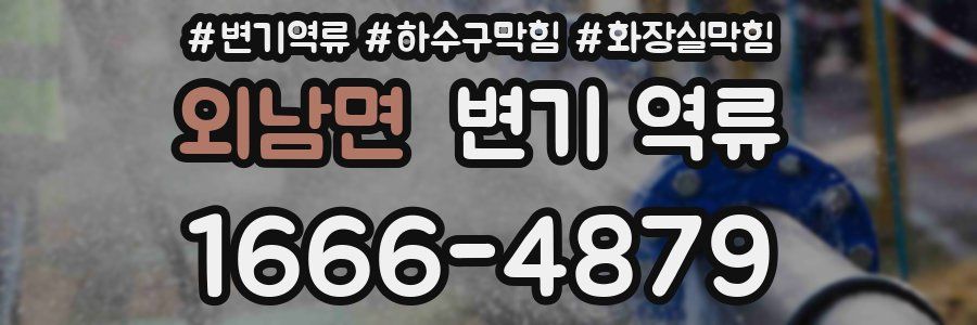 외남면 변기 역류