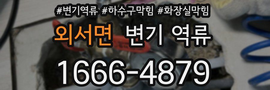 외서면 변기 역류