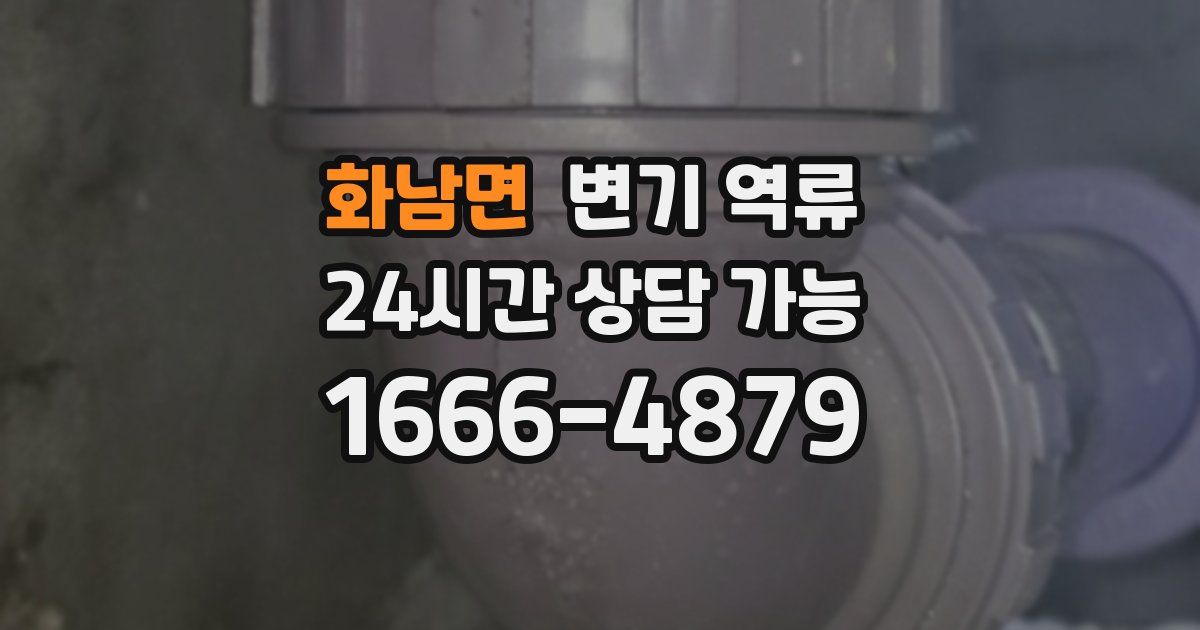 화남면 변기 역류