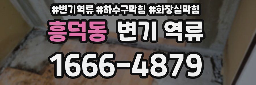 흥덕동 변기 역류