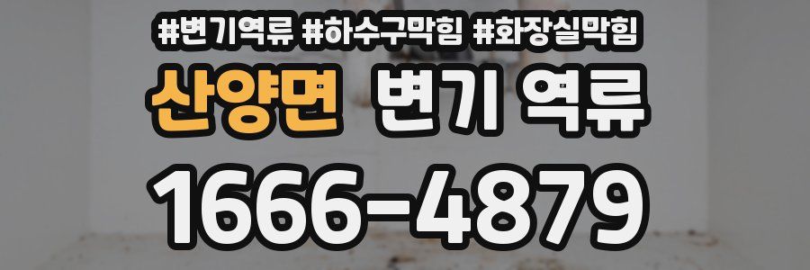 산양면 변기 역류