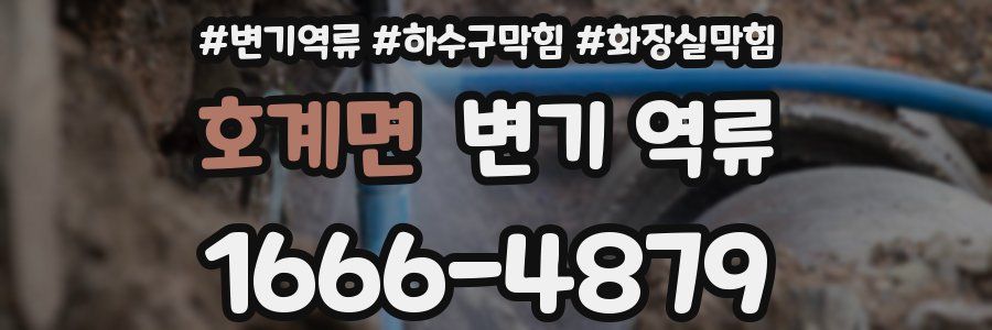 호계면 변기 역류