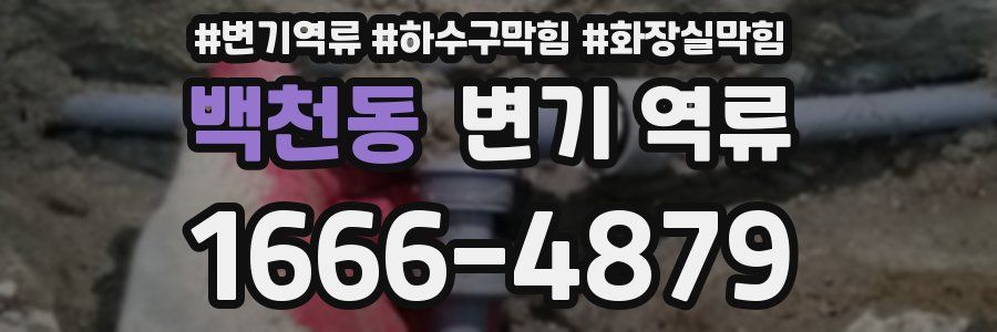 백천동 변기 역류