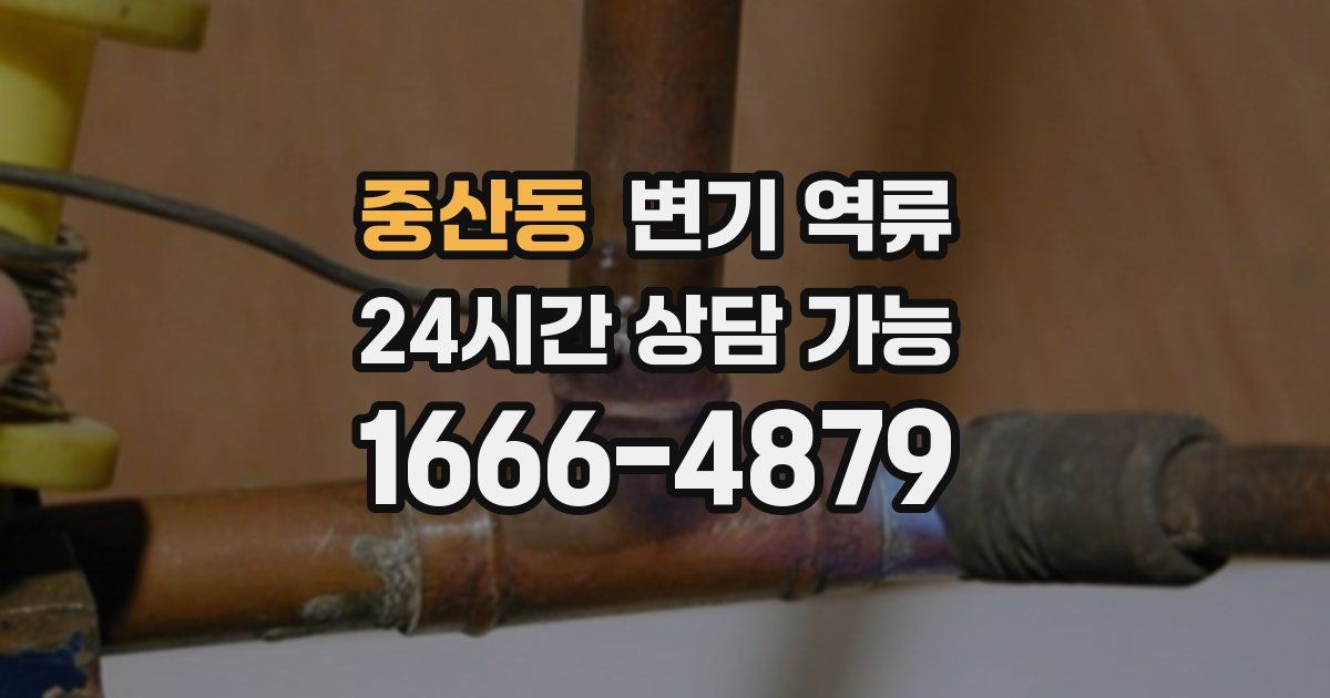 중산동 변기 역류