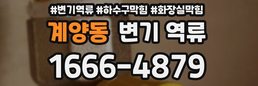 계양동 변기 역류