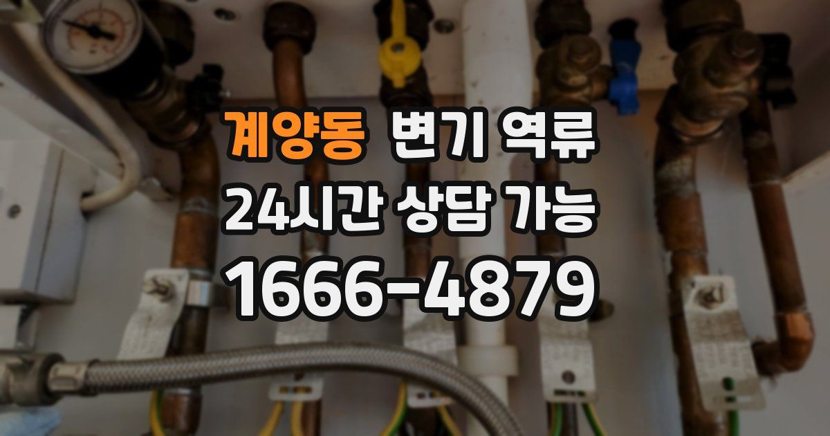 계양동 변기 역류