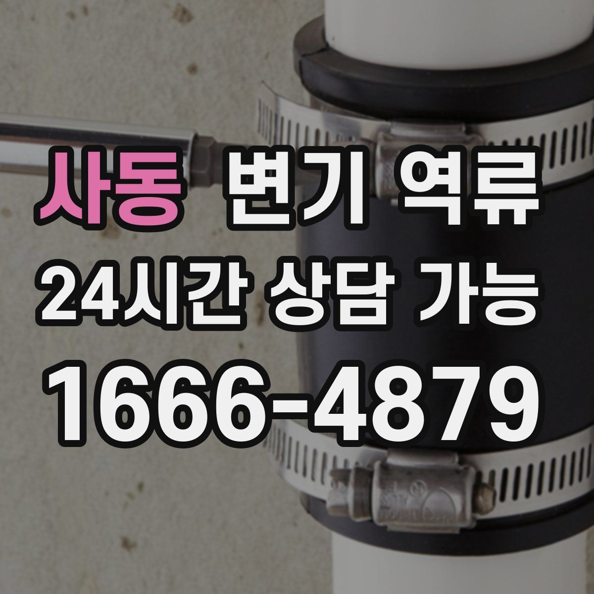 사동 변기 역류