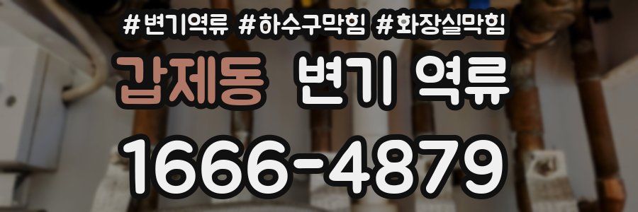 갑제동 변기 역류