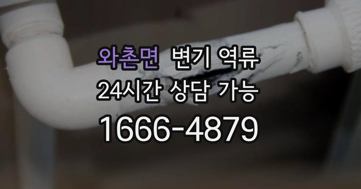 와촌면 변기 역류