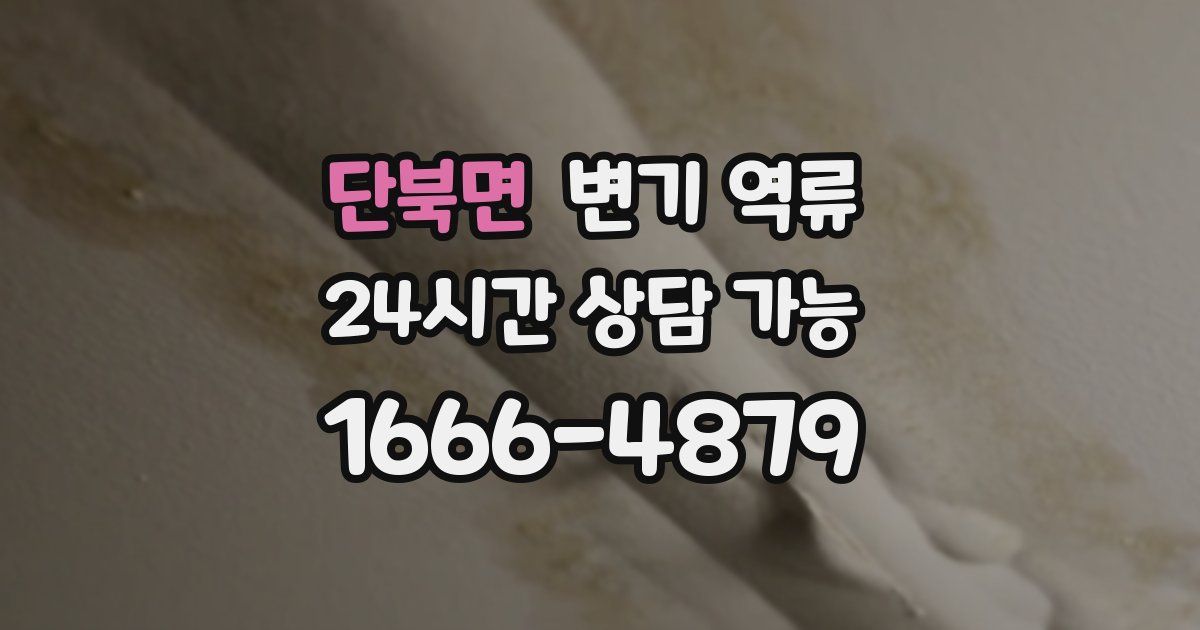 단북면 변기 역류