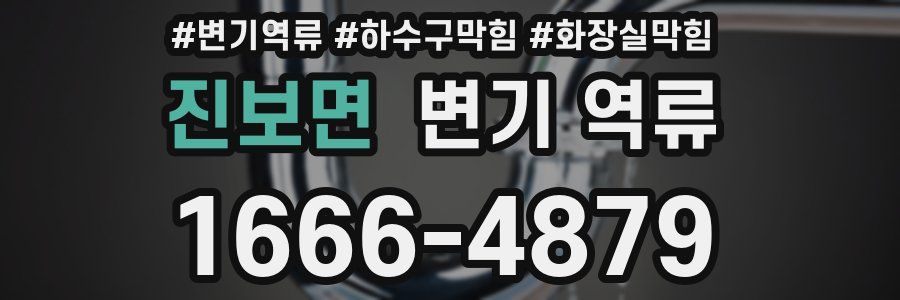 진보면 변기 역류