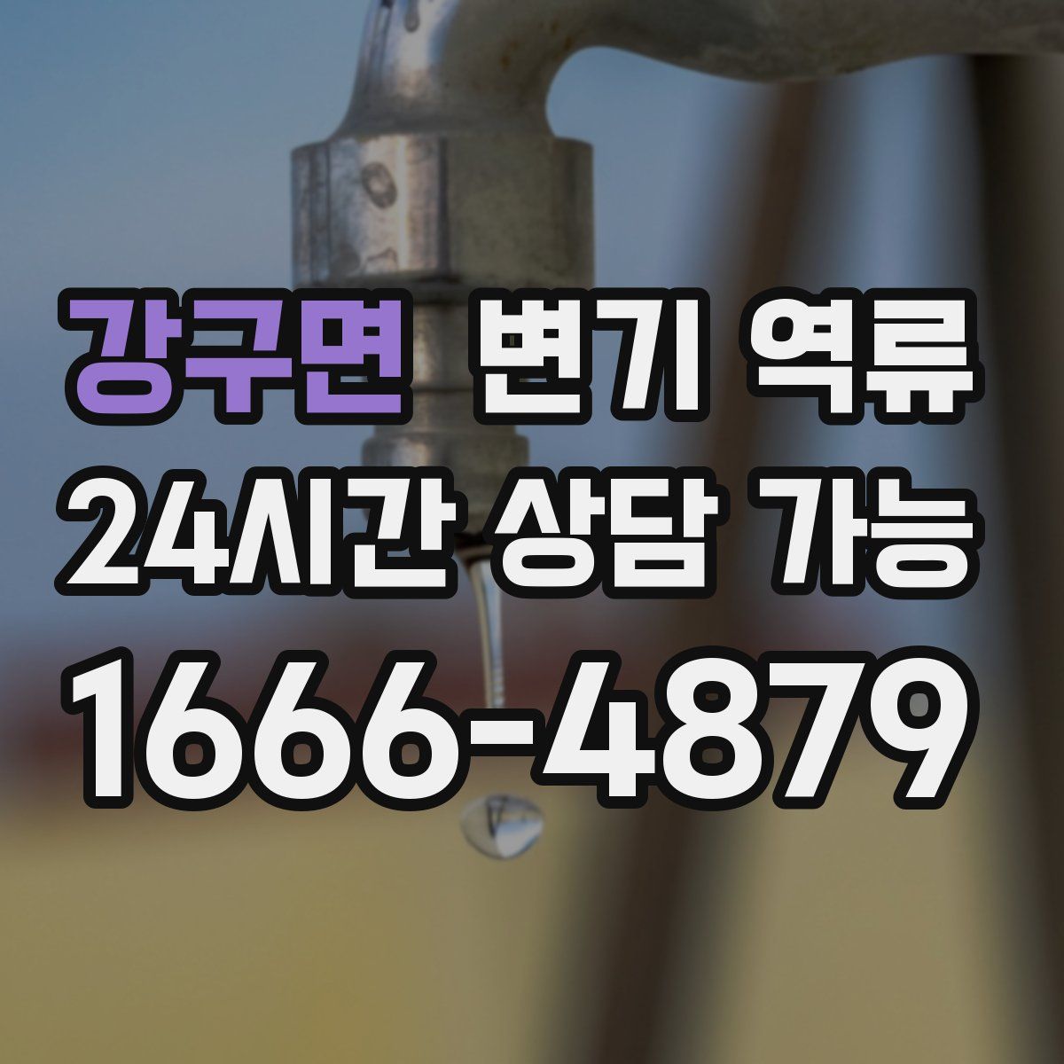 강구면 변기 역류