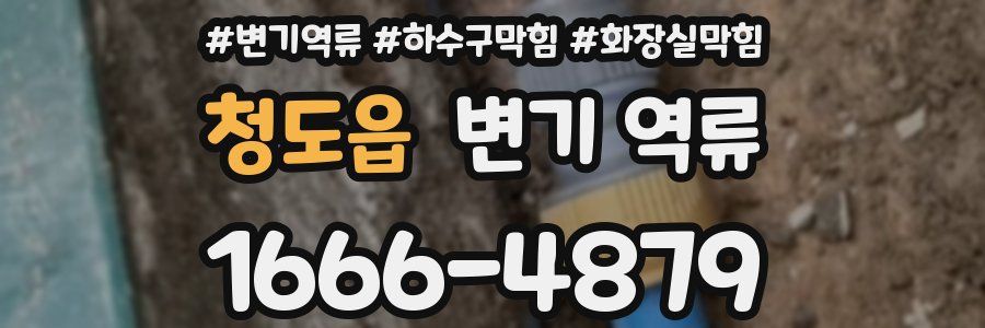 청도읍 변기 역류