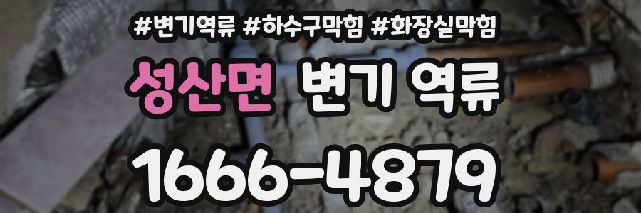 성산면 변기 역류