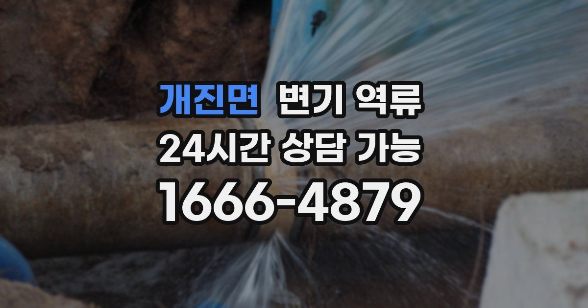 개진면 변기 역류
