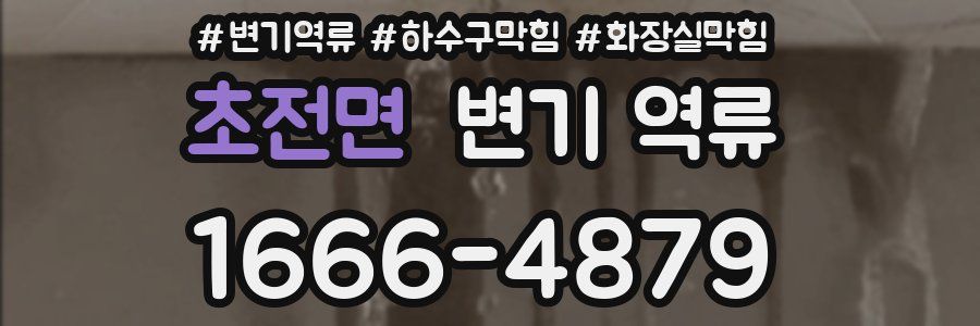 초전면 변기 역류