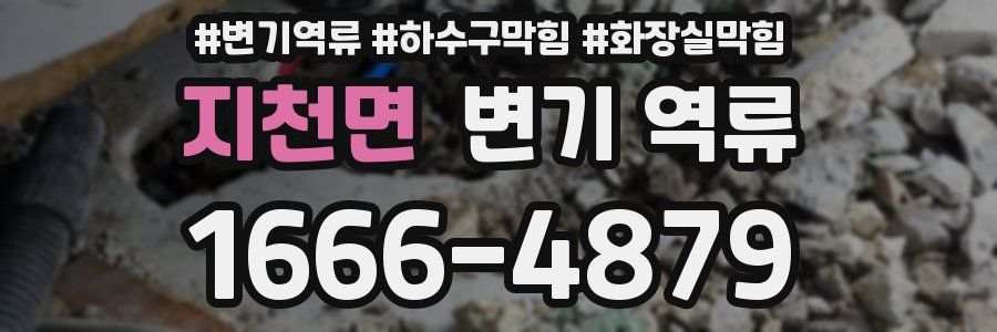 지천면 변기 역류