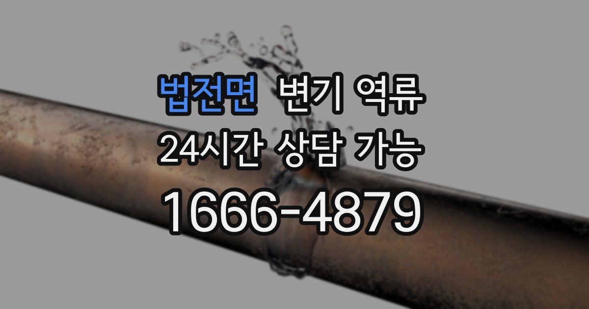 법전면 변기 역류