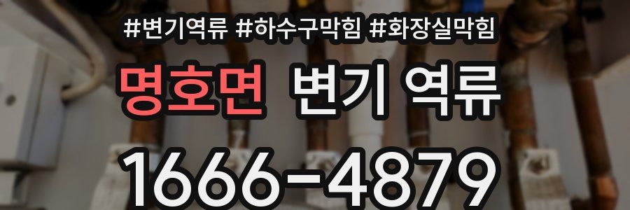 명호면 변기 역류