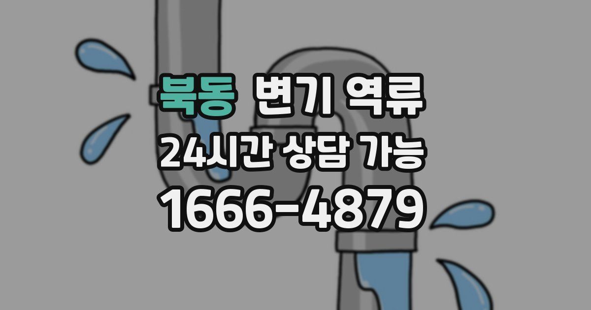 북동 변기 역류