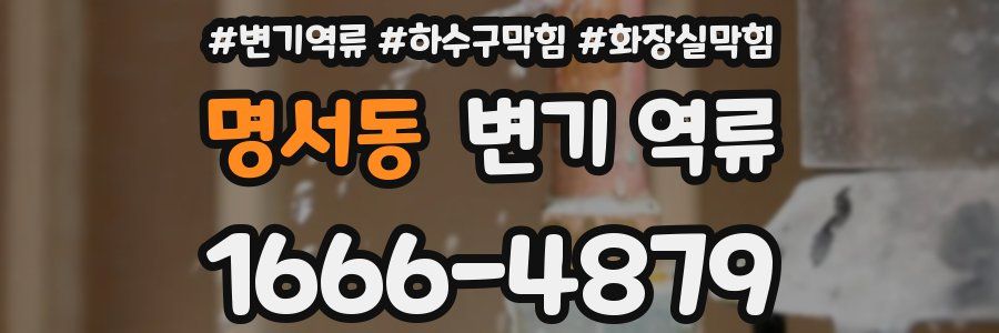 명서동 변기 역류