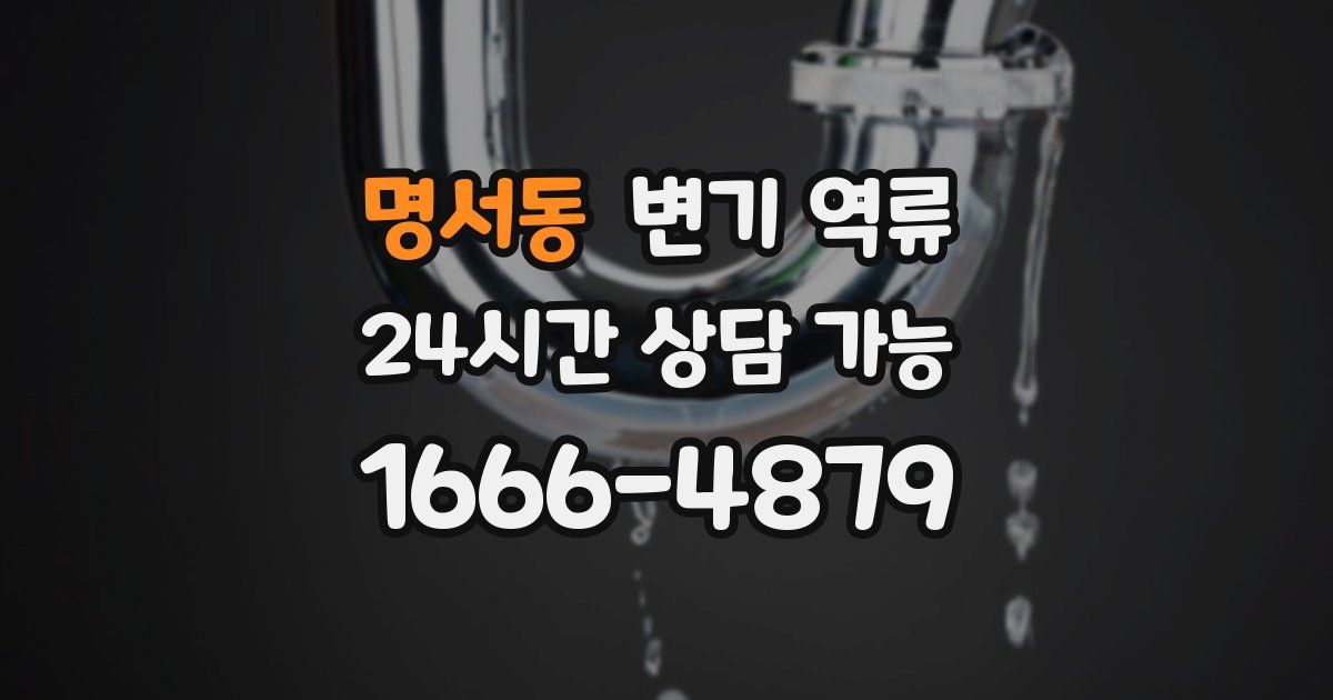 명서동 변기 역류