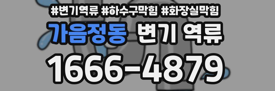 가음정동 변기 역류